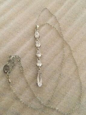 Rhinestone Drop Necklace